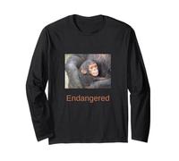 Chimpanzee Shirt Endangered Chimpanzee Long Sleeve T-Shirt
