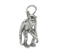 Chimpanzee sterling silver charm .925 x 1 Monkeys and Apes charms