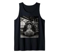 Chimpanzee with Sunglasses and Coconut Drink Monkey Tank Top