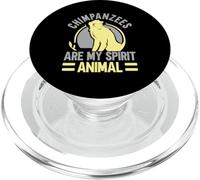 Chimpanzees Are My Spirit Animal Chimp Monkey Ape Chimpanzee PopSockets PopGrip for MagSafe