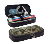 Chimpanzees competing in the jungle Double sided printed pencil case