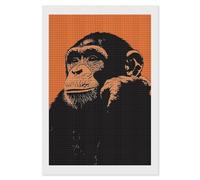 Chimpanzees Monkeys Chimps Apes Adults Diamond 5D Painting Kit Square Drill DIY Art Craft Wall Decor