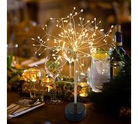 Chims Firework Lights 120 LED Starburst Dandelion Copper Wire Sphere Fairy Lights Battery Operated 8 Modes Spirit Tree with Remote Control for Banquet Wedding Party Dinner Table Centerpiece Decoration