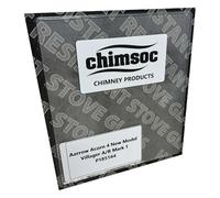 Chimsoc Replacement Stove Glass - Aarrow Acorn 4 (New Model) / Acorn 5 / Astra Large/Astra Medium/Hardy/Hamlet/Hamlet 9 / Sherbourne Medium (185mm x 164mm Rectangular)