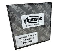 Chimsoc Replacement Stove Glass - Aarrow Acorn 4 (Old Model) (170mm x 170mm Square)