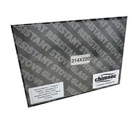 Chimsoc Replacement Stove Glass - Aarrow Becton 7 / Ecoburn 7 / Hobbit 7 / Evolution Ev 7 / Sc30 / Sf30 / Sm40 / Solution Insert 5 & 7/7 Mf S2 (314mm x 220mm Rectangular)