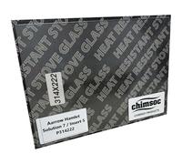 Chimsoc Replacement Stove Glass - Aarrow Hamlet Solution 7 / Insert 5 (314mm x 222mm Rectangular)