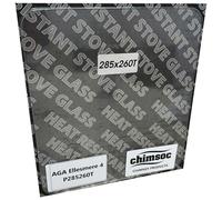 Chimsoc Replacement Stove Glass - AGA Ellesmere 4 (285mm x 260mm Rounded Corners)