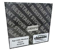 Chimsoc Replacement Stove Glass - AGA Little Wenlock Classic (230mm x 210mm Rectangular)