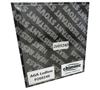 Chimsoc Replacement Stove Glass - AGA Ludlow (268mm x 240mm Rectangular)