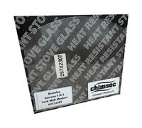 Chimsoc Replacement Stove Glass - Broseley Serrano 3 & 5 / York Midi Modern (257mm X 230mm Arched Top)