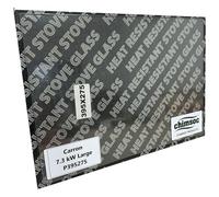 Chimsoc Replacement Stove Glass - Carron 7.3 kW Large (395mm x 275mm Rectangular)