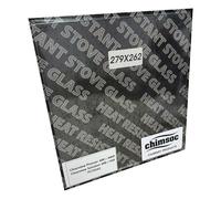 Chimsoc Replacement Stove Glass - Clearview Pioneer 400/400P / Solution 400/500 (279mm x 262mm Rectangular)