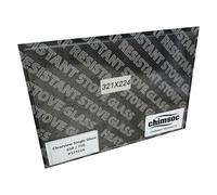 Chimsoc Replacement Stove Glass - Clearview Single Glaze 650/750 (321mm x 224mm Rectangular)