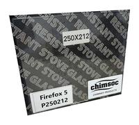 Chimsoc Replacement Stove Glass - Firefox 5 (250mm x 212mm Rectangular)
