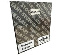 Chimsoc Replacement Stove Glass - Morso 04 (265mm x 247mm Rectangular)