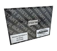 Chimsoc Replacement Stove Glass - Stovax Stockton 8 (2 Door Model) (272mm x 186mm Rectangular)