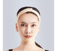 Chin Compression Garment After Liposuction Surgery Neck Cover Strap Bandage For Women Jowl Tightening Full Face Lift Strap(L)