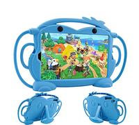 CHIN FAI Galaxy Tab A 10.1 Case 2019 Model SM-T510/T515, Kids Friendly Shock Proof Silicone Handle Stand Protective Case for Samsung Galaxy Tab A 10.1 Inch 2019 Release (Blue)