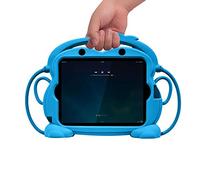 CHIN FAI iPad 2 3 4 Case for Kids, Child Proof Silicone Protective Car Case Cute Monkey Handle Stand Cover for Apple iPad 2nd 3rd 4th Generation (Blue)