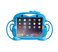 CHIN FAI Kids Case for iPad 7th Generation 10.2 2019 - Fits iPad Air 3 / iPad Pro 10.5, Shockproof Silicone Handle Stand Case with Built-in Apple Pencil Holder for Car (Blue)