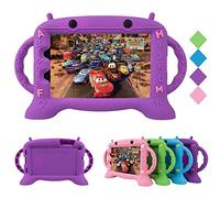 CHIN FAI Kids Case for Samsung Galaxy Tab A 8.0 2019 T290 T295, Shockproof Silicone Handle Stand Protective Cover for Galaxy Tab A 8.0 Inch 2019 Without S Pen Version (Purple)
