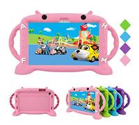 CHIN FAI Kids Case for Samsung Galaxy Tab A7 10.4 Inch 2020 (SM-T500/T505/T507), Kids Friendly Shockproof Soft Silicone Handle Stand Protective Cover for Galaxy Tab A7 10.4 Inch 2020 Release (Pink)