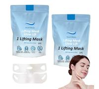 Chin Mask 2 PCS,Chinology Double Chin Lifting Mask Natural Ingredients,Unisex, Say Goodbye to Doubles, Boost Confidence,for Firming & Tightening Skin, for Double Chins Reducer
