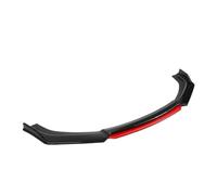 Chin Spoiler Splitter Diffuser Body Kit Trim Air Dam Protector Universal Most Car Gloss Black Red Tongue Front Bumper Lip
