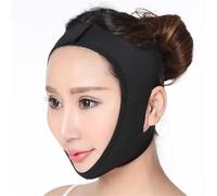 Chin Strap Delicate Facial Thin Face Slimming Bandage Skin Care Belt Shape and LiftFace Thining Band(Black M)