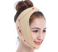 Chin Strap Elastic V-Line Face Shaper Slimming Bandage Chin Lift Strap for Facial Contouring(L)