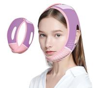 Chin Strap for Double Chin Reducer V Line Face Slimming Strap Face Lifting Chin Mask Adjustable Chin Strap for Sleeping Jawline Sculpting Skin Tightening(Purple)