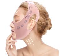 Chin Strap for Sleeping, Adjustable Breathable V Line Lifting Mask Double Chin Reducer for Women Shaping V Line Perfect Jawline Face Tightening