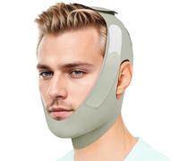 Chin Strap for Sleeping- Adjustable Snore Reduction Chin Strips for Men and Women, Comfortable and Breathable Snoring Solution, Anti- Snore Device (Greyish Green)