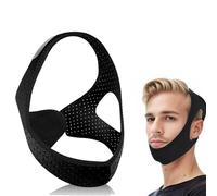 Chin Strap for Sleeping,Comfortable Anti Snoring Devices,Adjustable Breathable Sleep Apnea Devices for Men and Women,Simple and Effective Snoring Solution - Black