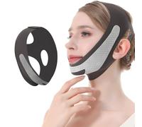 Chin Strap for Sleeping - Double Chin Reducer - Upgrade Ice-Cool Chin Strap for V Line Face Tapes for Lifting Sagging Skin, Anti-Aging Firm Lifted (Dark Gray)