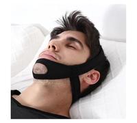 Chin Strap for Sleeping Neoprene Anti Snore Stop Snoring Chin Strap Belt Anti Jaw Solution Sleep Support Belt Adjustable(Black)
