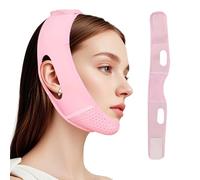 Chin Strap for Sleeping,Reusable Double Chin Reduce for Women,V Line Face Lifting Chins Mask Face Slimming Strap Comfortable & Adjustable Design,Anti-Sagging & Facial Contouring (Pink)