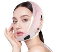 Chin Strap for Sleeping, Silicone Adjustable Chin Strap, Reusable Double Chin Reducer for Women, V Line Lifting Mask for Jawline Tightening & Double Chin Reduction