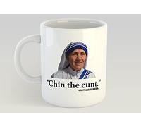 Chin The C**t Mother Theresa Best Friend Work Gift Funny Novelty Mug 11oz Gift Box