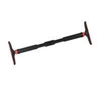 Chin up bar Pull Up Bar for Doorway Chin Up Bar No Screw Installation Upper Body Workout Bar Exercise Fitness Workout Bar Adjustable Width Strength Training Pull-Up Bars(Black and red-100- 150CM)