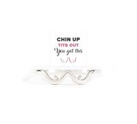 Chin Up Tits Out Boobie Ring, 925 Sterling Silver Funny Playful Tits Ring, Jewelry Rings To Remind You To Stay Confident And Keep Your Chin Up, Jewelry Gifts for Women (8)