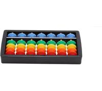 China abacus,counting frames,Digital Standard Chinese 1 Packs Teaching 7 Gears Abacus Math Toys Developing Digits Brain Educational for Leaning Toy Arithmetic