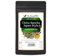 China Bancha Green Tea Loose Leaf Organic (150g) - Japan Style Chinese Green Tea, Later Harvest Large Leaves, Mild Smooth Flavour, Gentle Vegetal Notes, Resealable Pouch | Your ExcellenTEA