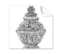 China Chinese Ancient Culture The Qing Dynasty Vase Line Drawing Glasses Cloth Cleaning Cloth Phone Screen Cleaner 5pcs