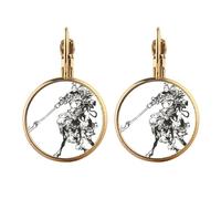 China Chinese Masterpiece The Romance Gold Clip On Drop Earrings Non Piercing Dangle Jewelry