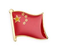 China Chinese National Flag Metal Enamel Pin Badge Lapel
