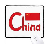 China Chinese National Flag Red Pattern Mouse Mat With Stitched Edges Mouse Pad Soft Mousepad For Office Studying Pc 25X30Cm