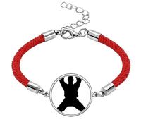 China Chinese Shaolin Kung Fu Culture Lucky Red String Bracelet Rope Bracelet Handmade