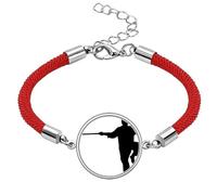China Chinese Shaolin Stick Martial Art Lucky Red String Bracelet Rope Bracelet Handmade